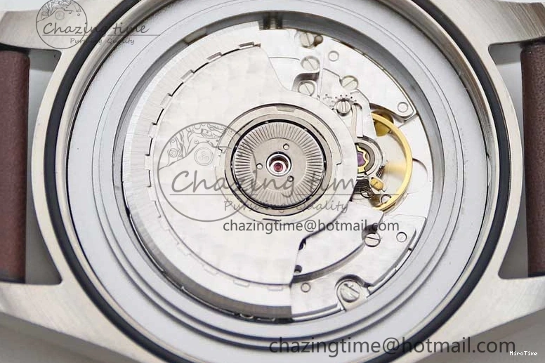 MIROTIME 1226 HighQuality Mark XVIII IW327010 SS M+F 1:1 Best Edition Brown Dial on Brown Leather Strap A 7049